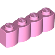 Lego Brick Special 1 x 4 Palisade [aka Log] / Bright Pink