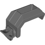 Lego Crane Jaw Angular / Dark Bluish Gray