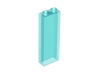Lego Brick 1 x 2 x 5 / Trans-Light Blue