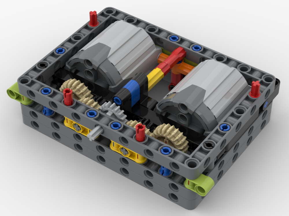 Lego 2XL motors in 15*11 frames