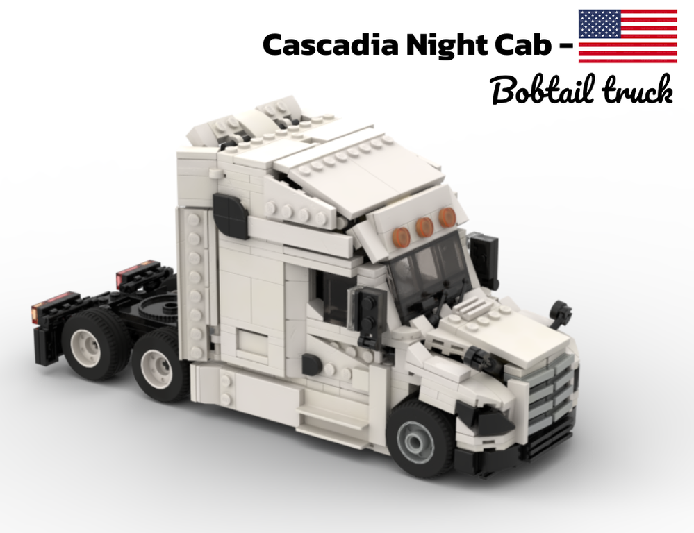 Lego Cascadia Night Cab - Bobtail