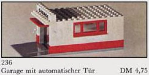 Lego Garage with Automatic Door (Gray base and door frame)
