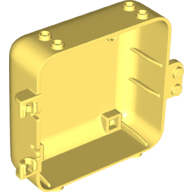 Lego Pod, Square 3 x 8 x 6 2/3 [Female] / Bright Light Yellow