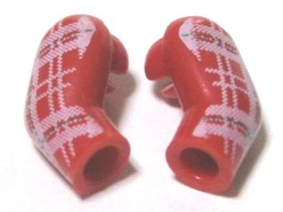 Lego Arm, (Matching Left and Right) Pair with Plaid Shirt Pattern