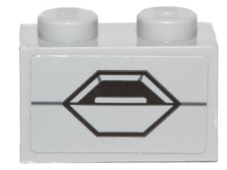Lego Brick 1 x 2 with SW AT-ST Hexagon Panel Pattern (Sticker) - Set 75153