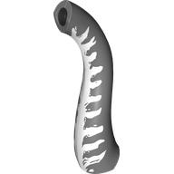 Lego Animal Body Part, Dinosaur, Neck with White Markings print / Dark Bluish Gray