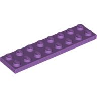 Lego Plate 2 x 8 / Medium Lavender