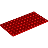 Lego Plate 6 x 12 / Red