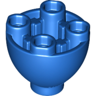 Lego Brick Round 2 x 2 x 1 1/3 Inverted / Blue