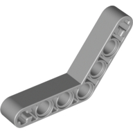 Lego Technic Beam 1 x 7 Bent (4 - 4) Thick / Light Bluish Gray