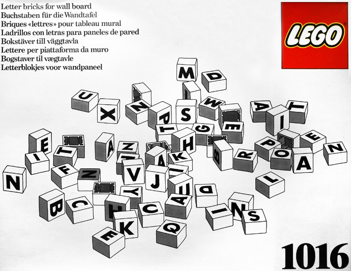 Lego Letter Bricks for Wall Board