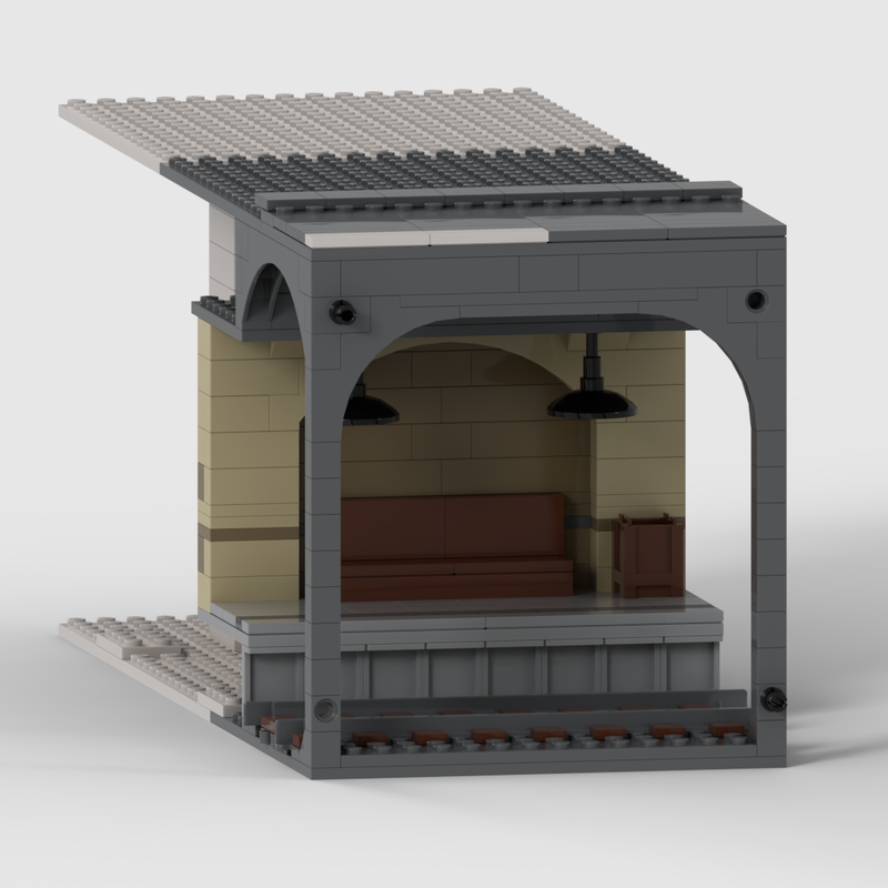 Lego Basement for moduars: with underground line 3