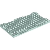 Lego Plate Special 8 x 16 x 2/3 with Six Recessed Edges / Light Aqua