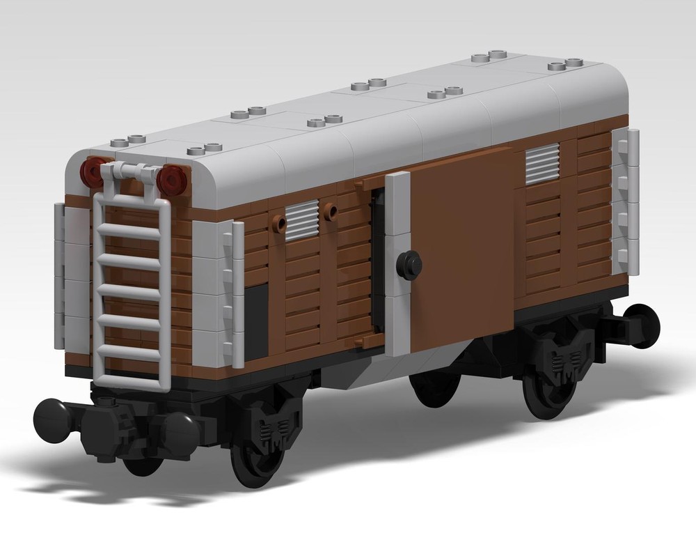 Lego 4W-CFe Wagon (4 Wheel-Covered Freight Wagon as end Wagon)
