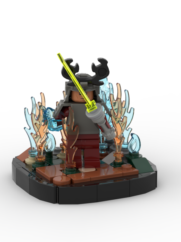 Lego Ancient jedi in fire