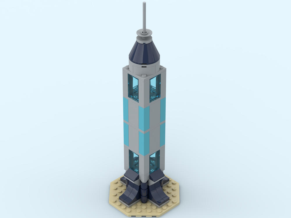 Lego Sleek Skyscraper Model