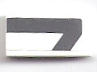 Lego Tile 1 x 2 with Dark Bluish Gray Angled Stripe Pattern (Sticker) - Set 75876