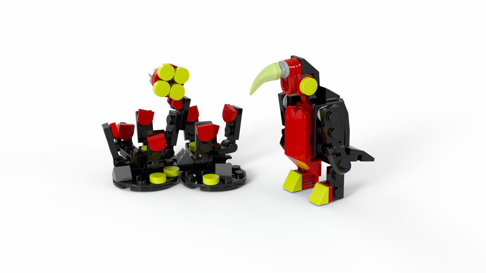 Lego Penguin & Flowers