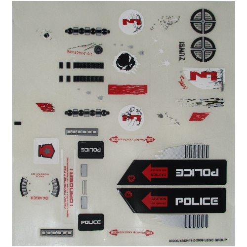 Lego Sticker Sheet for Set 5973-1