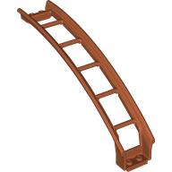 Lego Vehicle Track, Roller Coaster Ramp Large Upper Part, 6 Bricks Elevation / Dark Orange