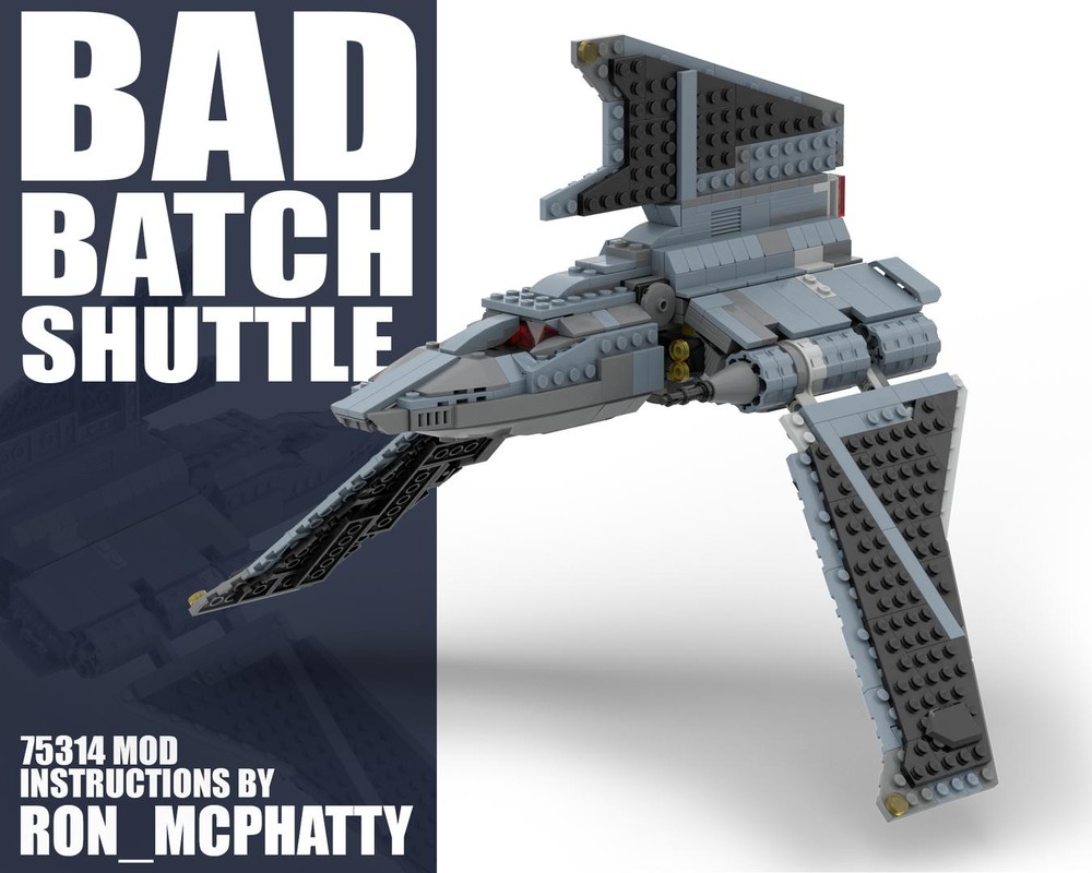 Lego The Bad Batch Attack Shuttle set 75314 MOD