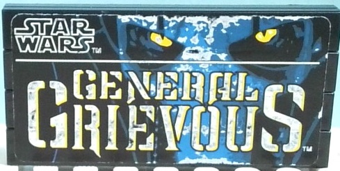 Lego Stickered Assembly 8 x 4 with Star Wars Logo and 'GENERAL GRIEVOUS' Pattern (Sticker) - Set 10186