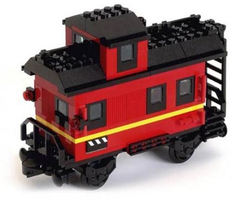 Lego Caboose (White Box)
