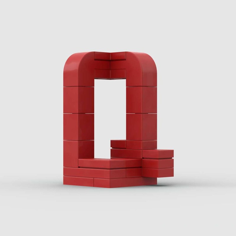 Lego 3D Letter Q 3x3x5