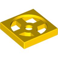 Lego Turntable 2 x 2 Plate, Base / Yellow