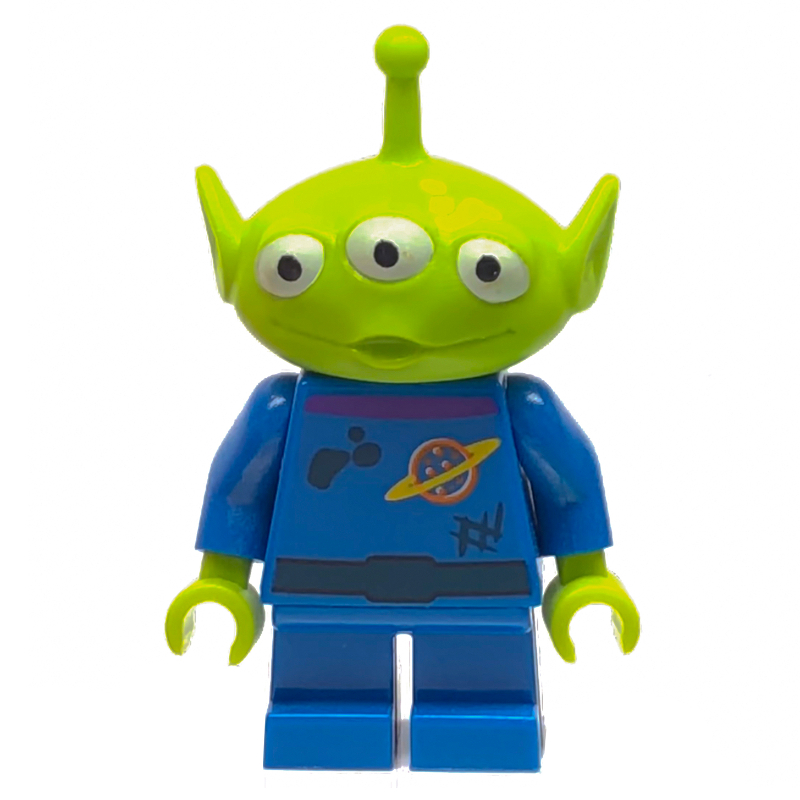 Lego Alien with Yellow Stain on Face