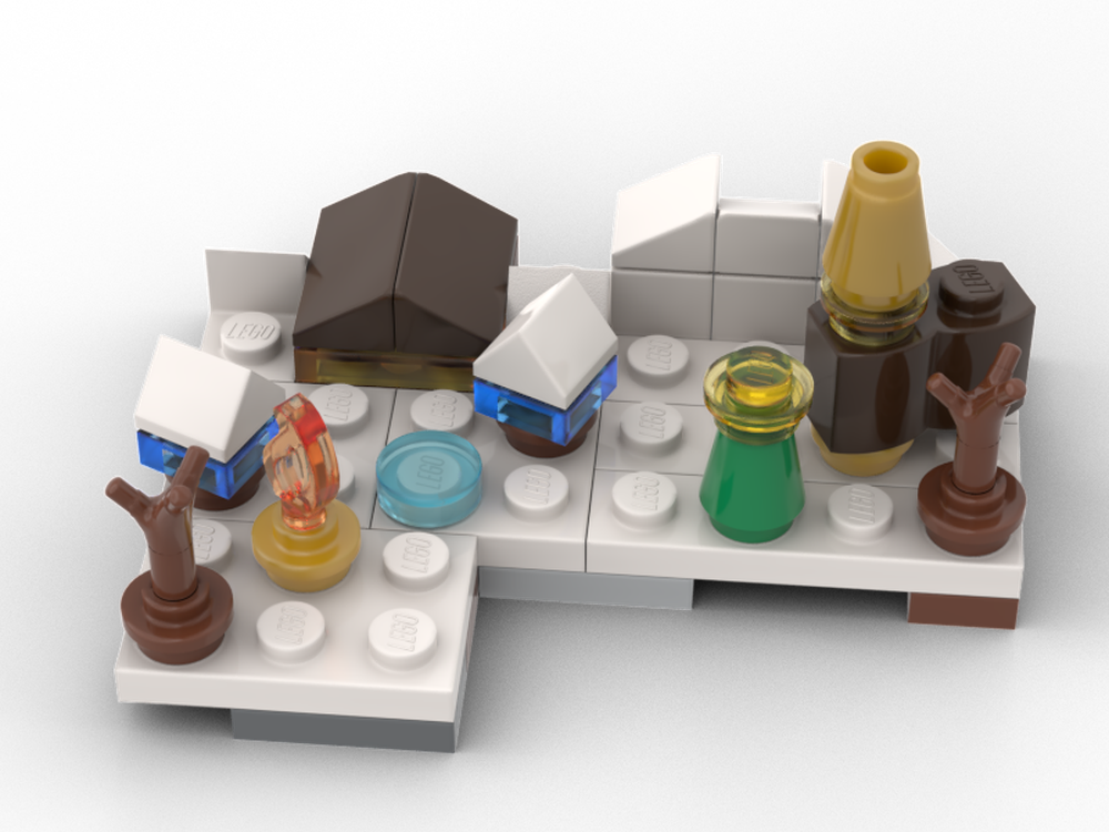 Lego Micro scale winter landscape