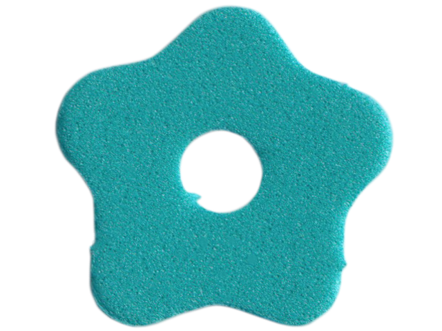 Lego Foam Part for Set 3151 - Scala Flower with 5 Petals and Hole / Light Turquoise