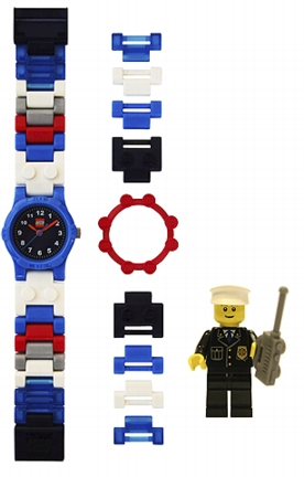 Lego Police Officer Buildable Watch with Toy