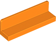 Lego Panel 1 x 4 x 1 / Orange