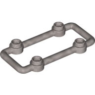 Lego Lattice 3 x 6 Module with Studs / Flat Silver