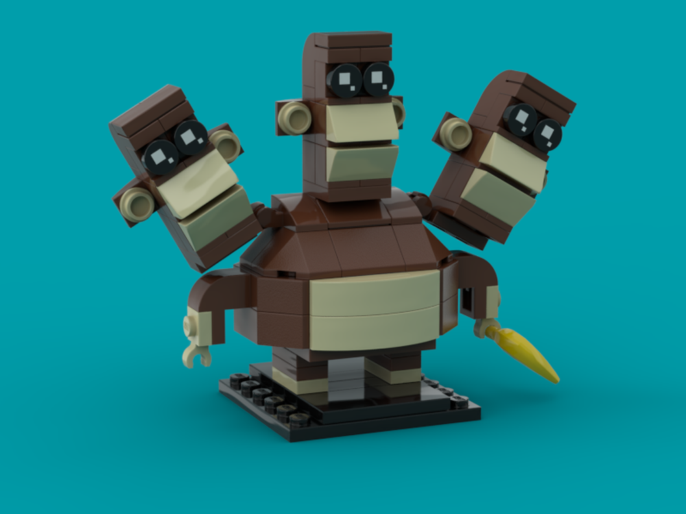 Lego Monkey Island - The 3-Headed Monkey