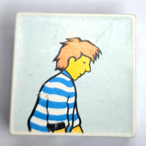 Lego Duplo Tile 2 x 2 x 1 with Mosaic, Community 10 Print - 9221-1