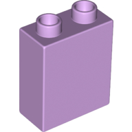 Lego Duplo Brick 1 x 2 x 2 with Bottom Tube / Lavender