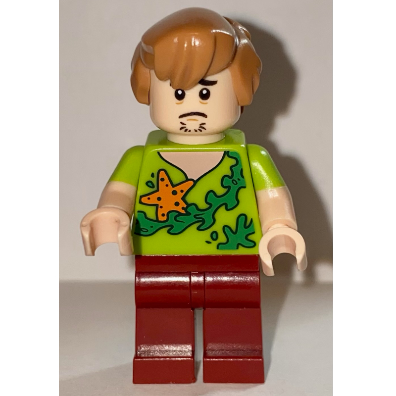 Lego Shaggy Rogers with Starfish and Seaweed on Shirt