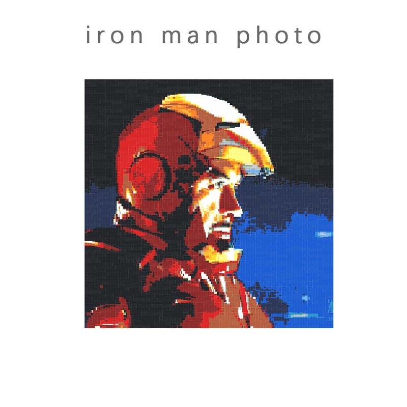 Lego iron man photo