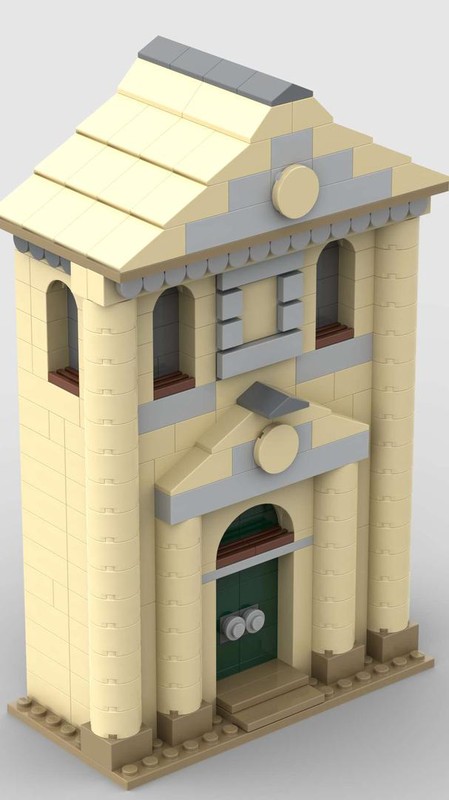 Lego Venice Chase MOC - Venice Library (decommissioned church)