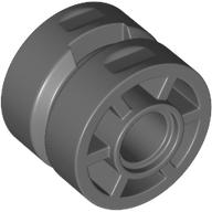 Lego Wheel 14mm D. x 9.9mm with Centre Groove, Fake Bolts Large and 6 Spokes / Dark Bluish Gray