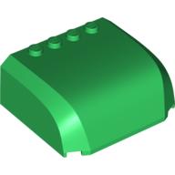 Lego Windscreen 5 x 6 x 2 Triple Curved Top Canopy with 4 Studs / Green