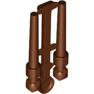 Lego Equipment Wand Sprue [Complete Set of 2] / Reddish Brown