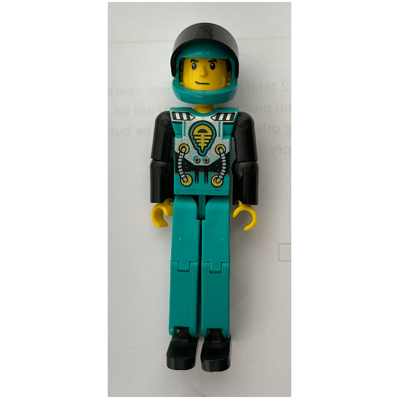 Lego Dark Turquoise Cyber Strikers Driver
