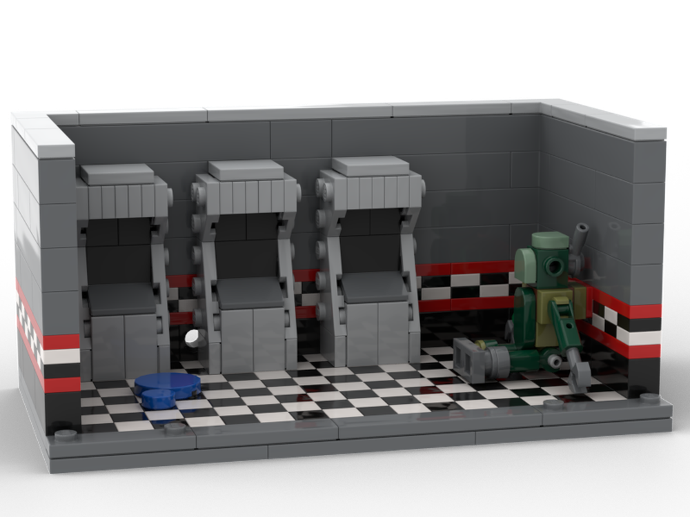 Lego Fnaf 1 Back room with Springtrap