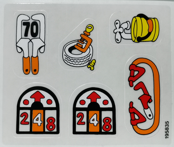 Lego Sticker Sheet for Set 3670-1