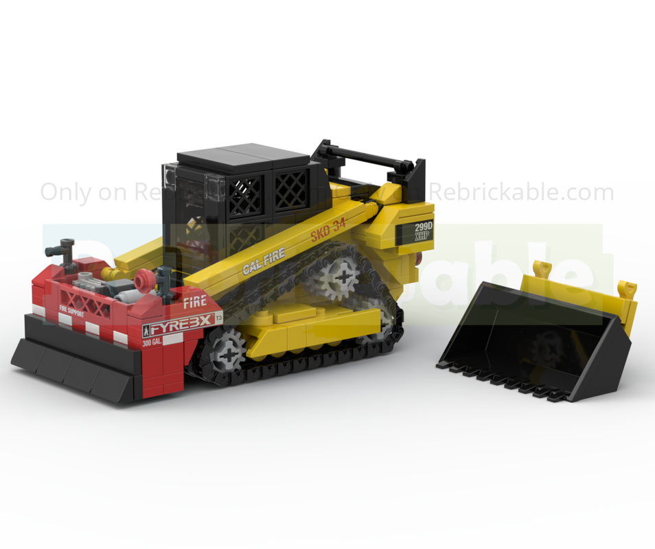Lego CAT 299D + Frye Box | CAL FIRE SKD 34