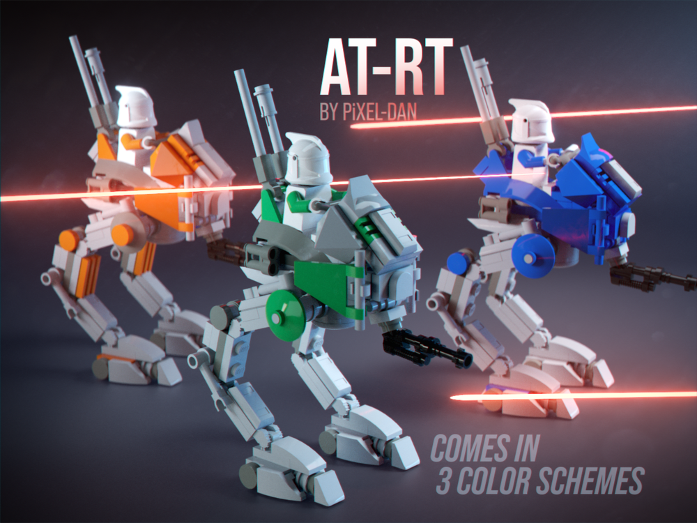 Lego PiXEL-DANs AT-RT (501st, 212th and 41st)