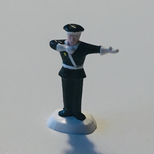 Lego HO Scale Accessory Policeman Both Hands Left / [No Color/Any Color]